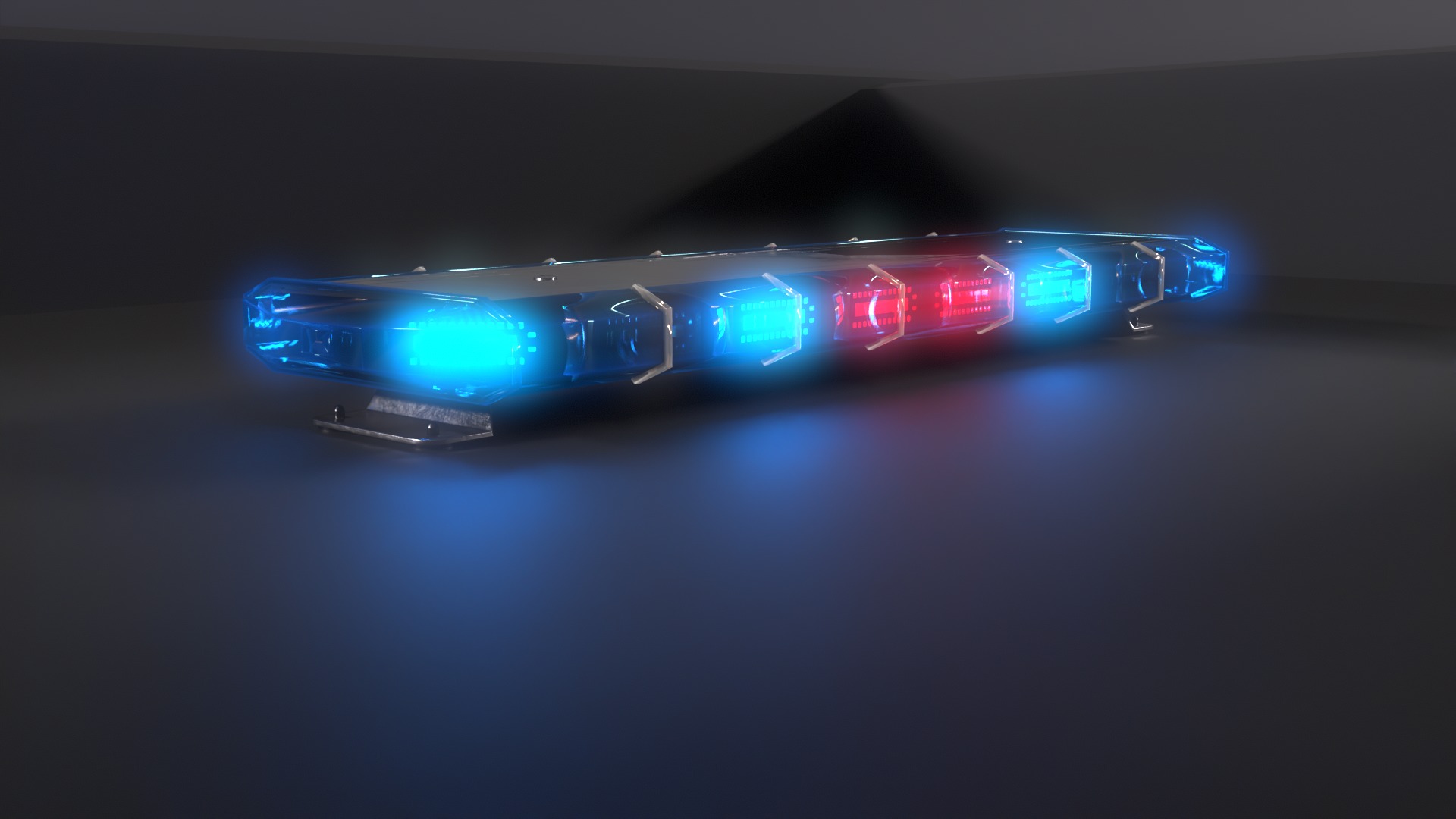Rotating London Police Car Roof Light DRIP DYNAMISCH ROUTE Lens Low-poly 3D model_8