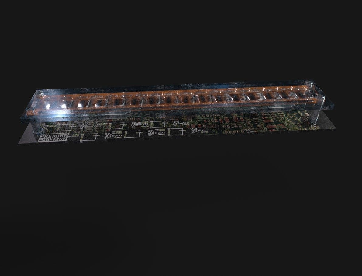 Rotating London Police Car Roof Light DRIP DYNAMISCH ROUTE Lens Low-poly 3D model_17