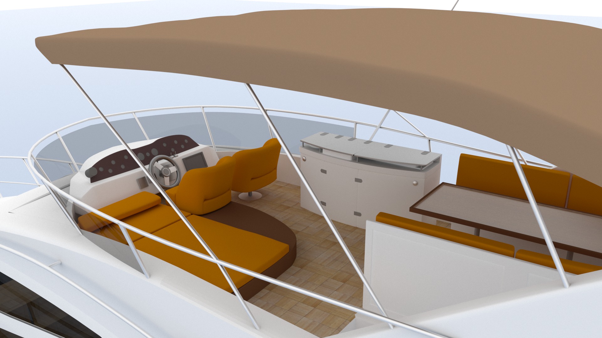 Sealine T50 3D model_6