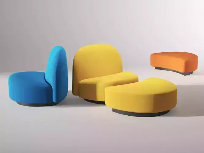 Elysee Armchair and Footrest