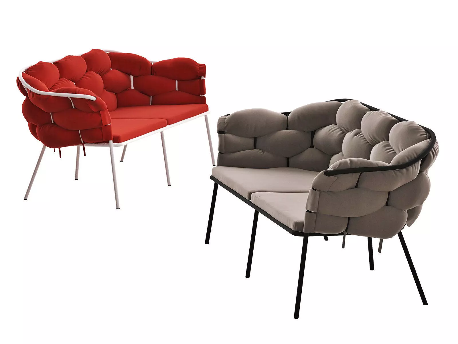 Serpentine Sofa 3D model_0