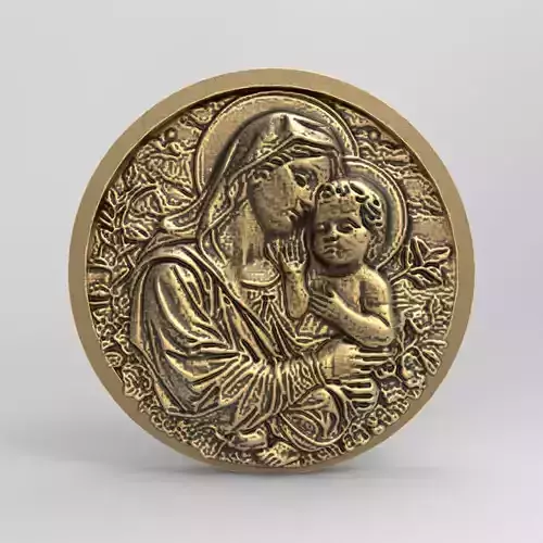 mary with infantjesus decor  3D print model