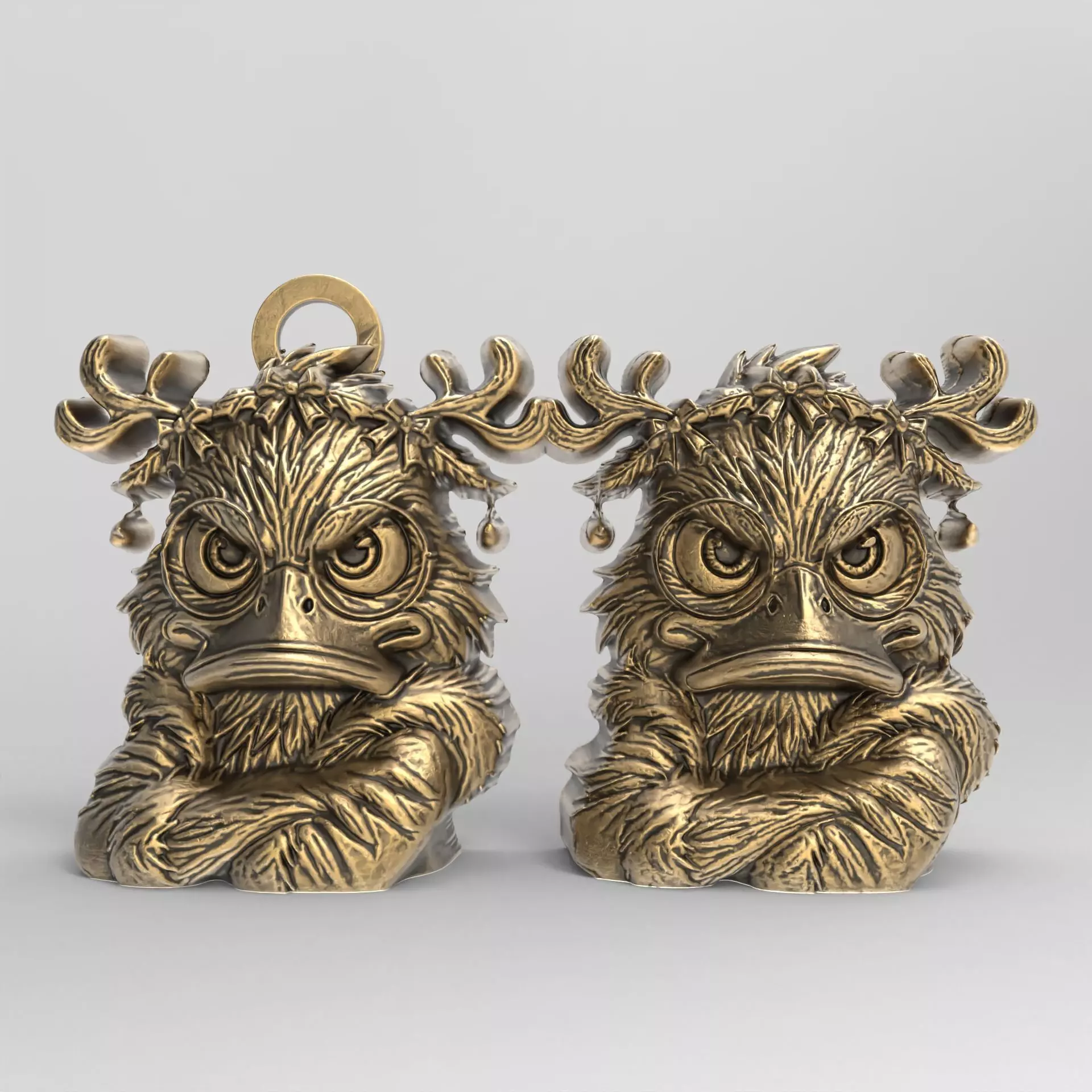 christmas duck decor 1  3D print model_0