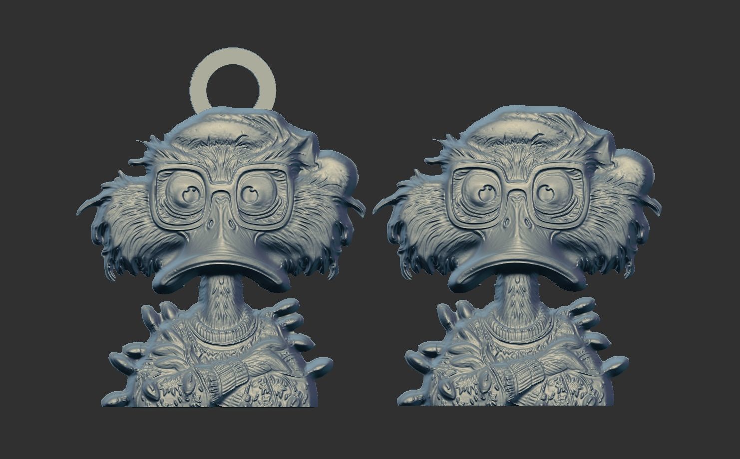 christmas duck decor 2  3D print model_6