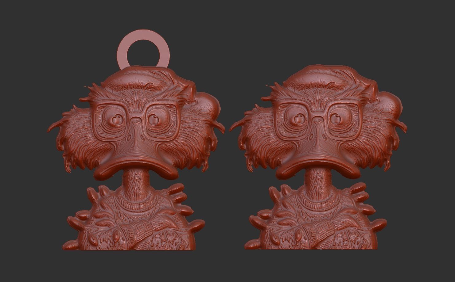 christmas duck decor 2  3D print model_5