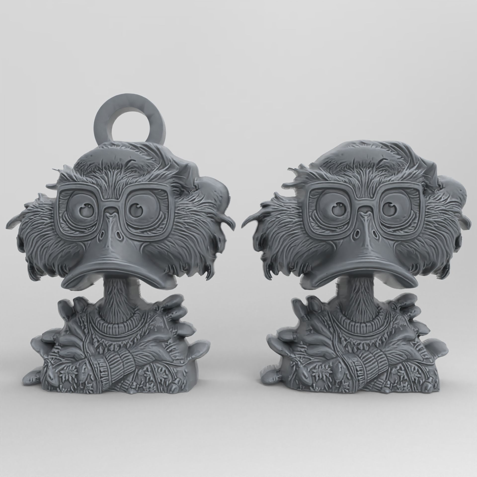 christmas duck decor 2  3D print model_1