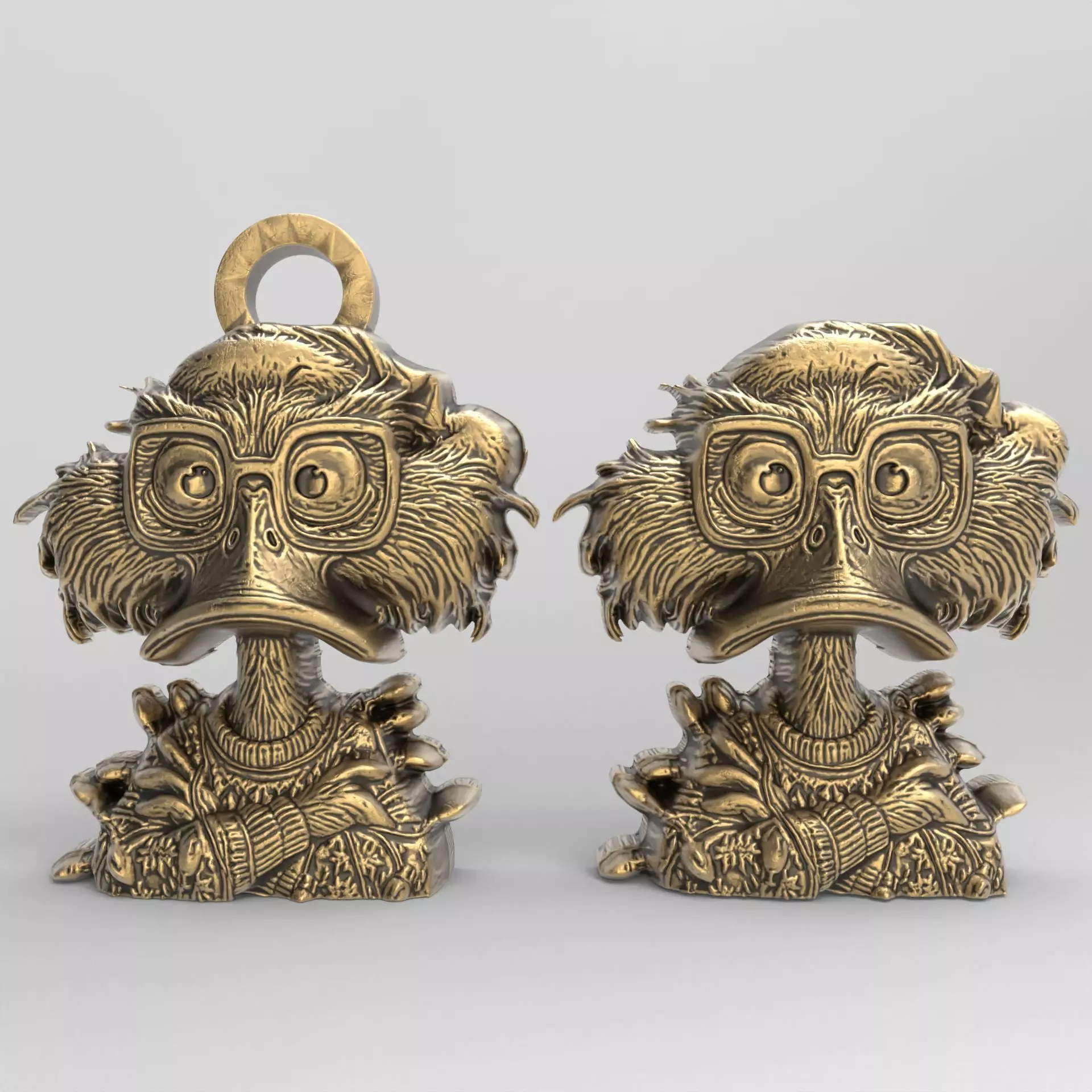 christmas duck decor 2  3D print model_0