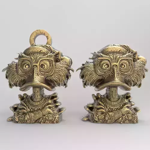 christmas duck decor 2  3D print model