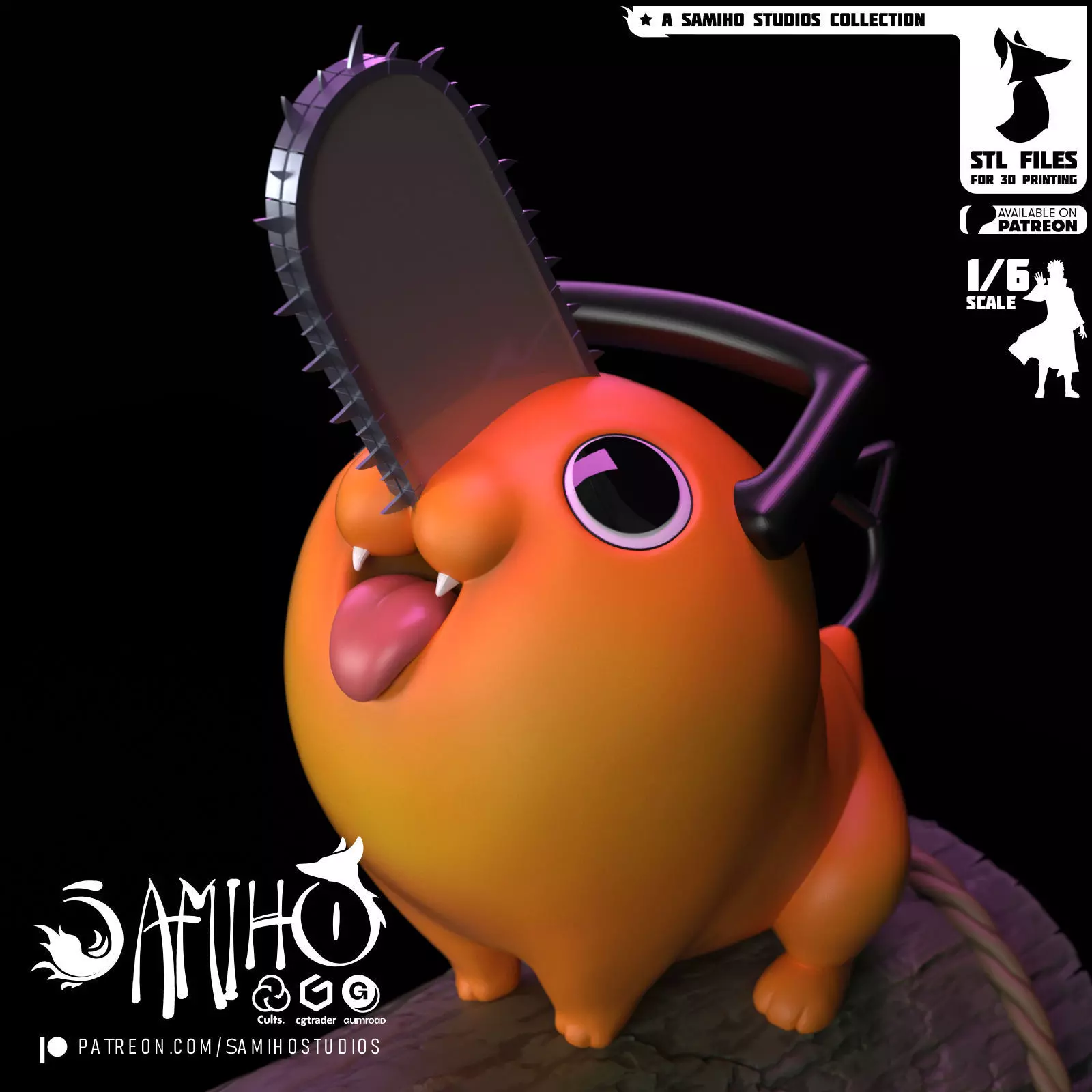 Samiho Studios - Pochita - STLs ready for printing 3D print model