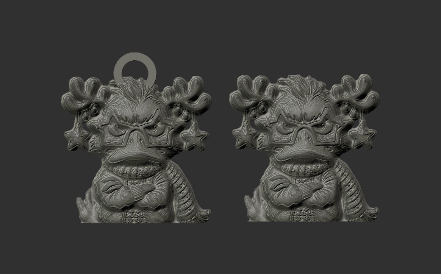 christmas duck decor 3  3D print model_6