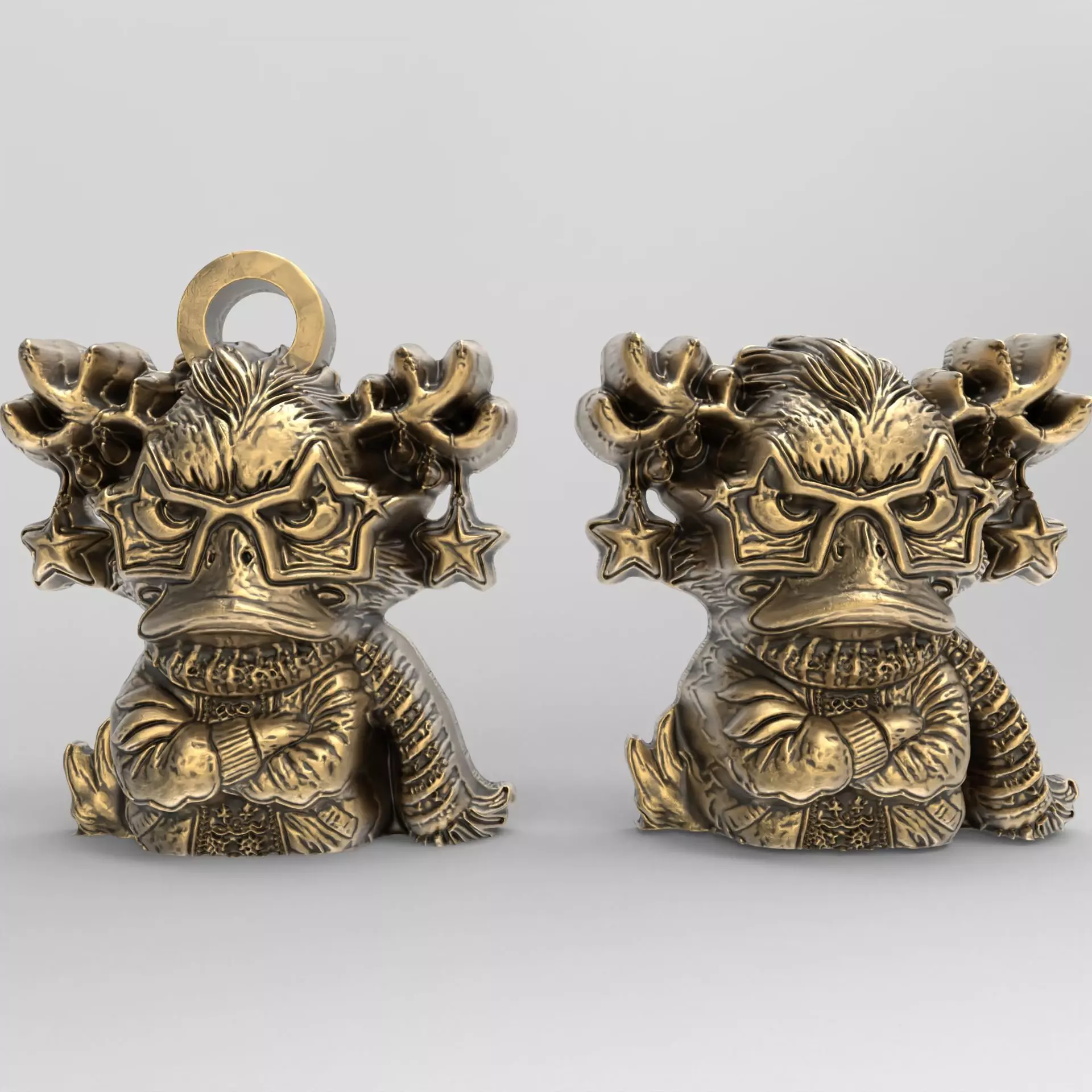 christmas duck decor 3  3D print model_0