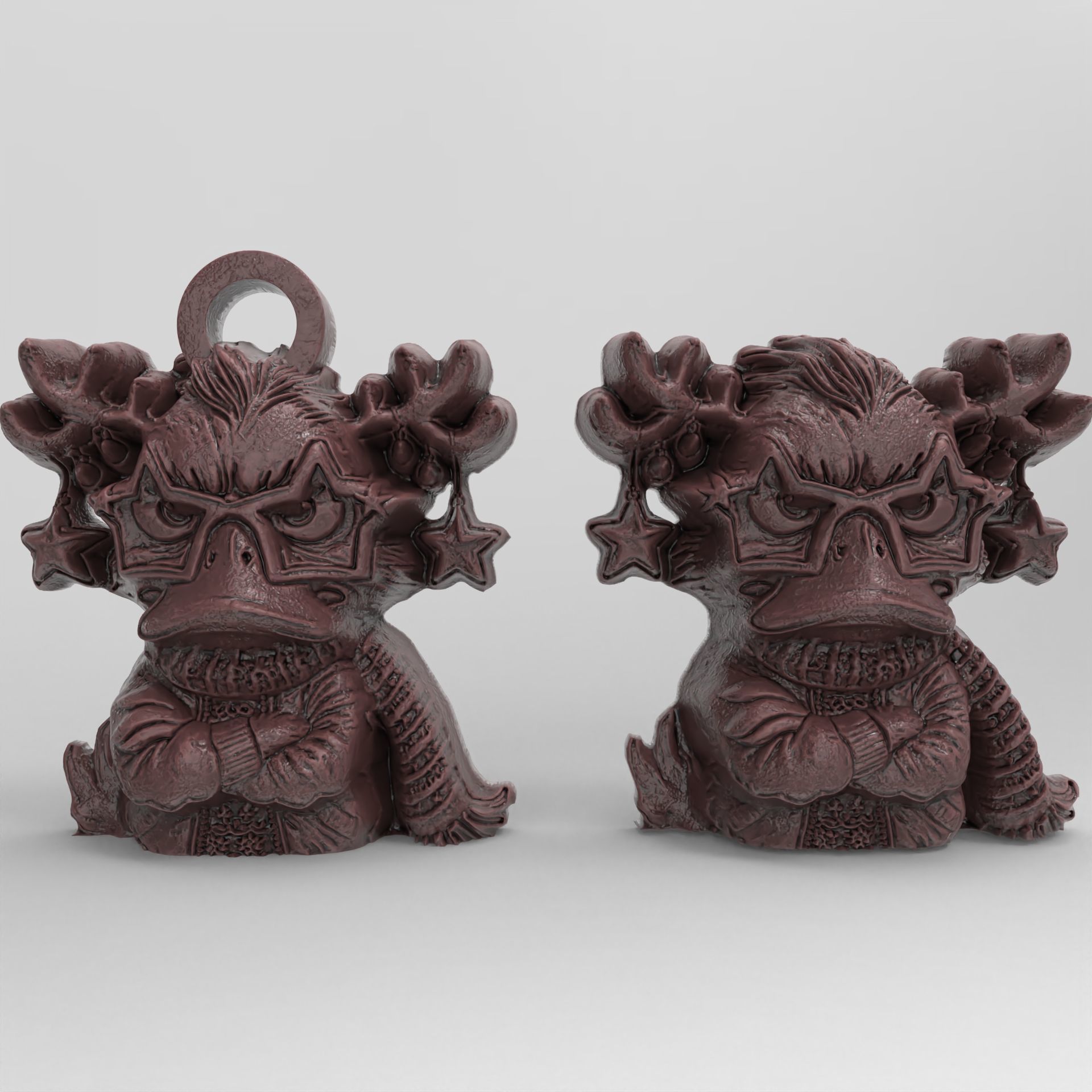 christmas duck decor 3  3D print model_2