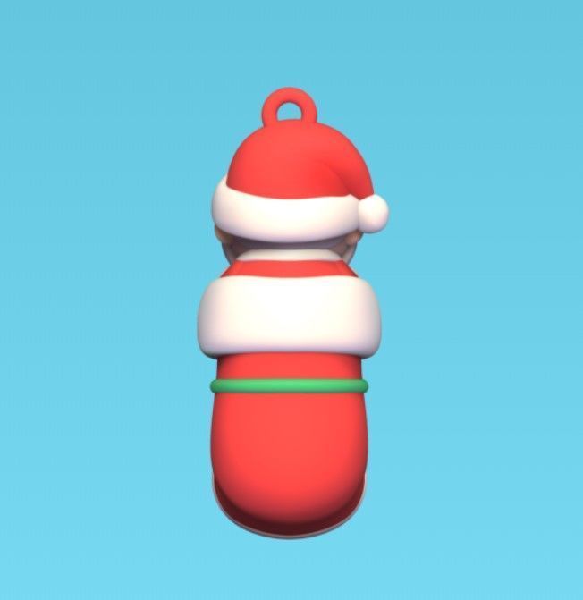 Santa Claus Sock 3D print model_4