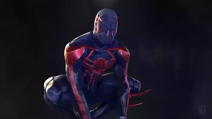 Spider-Man 2099 - Fanart Statue