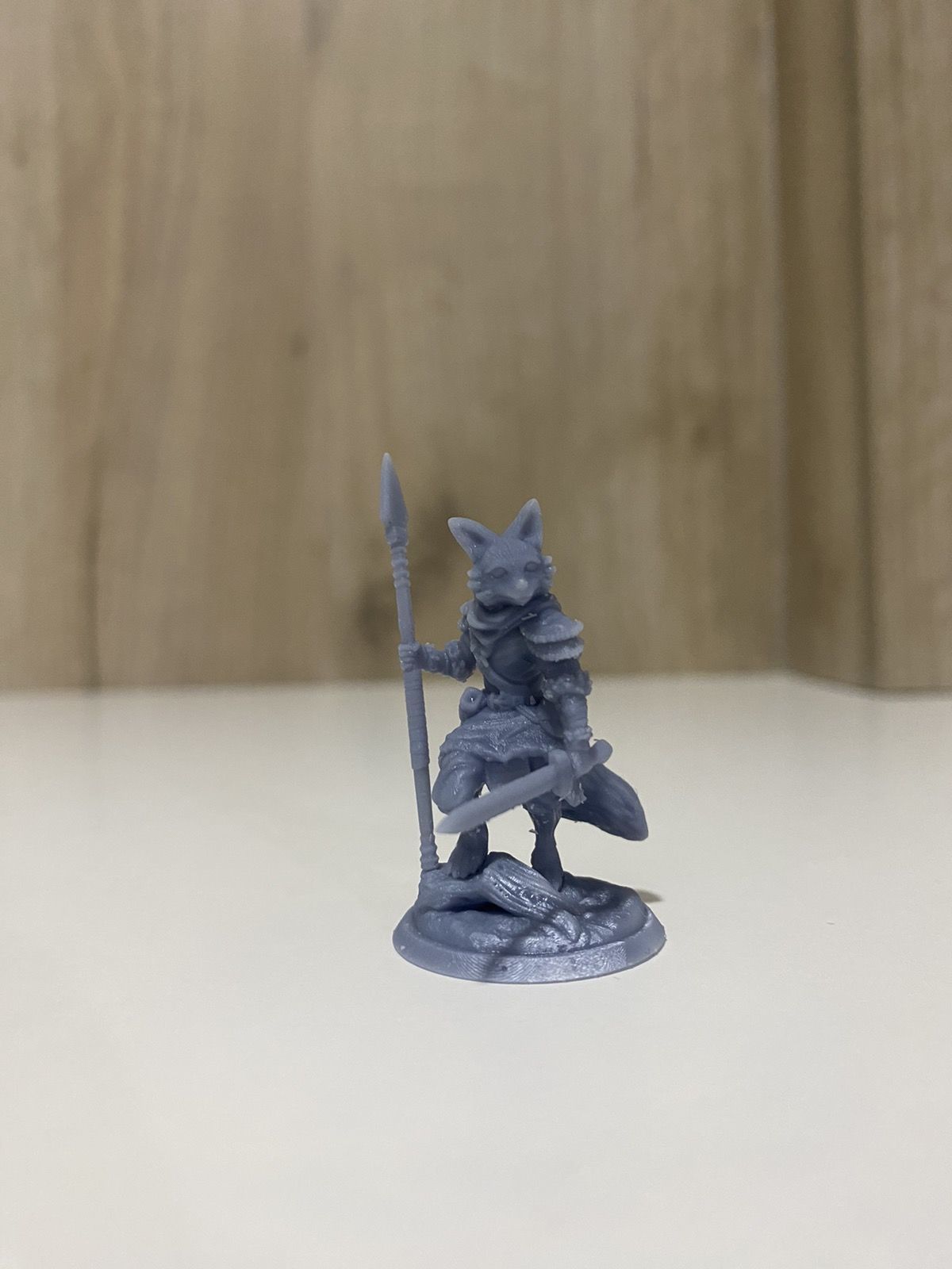 Fox scout or ranger set of 4 miniatures  pre supported 3D print model_5