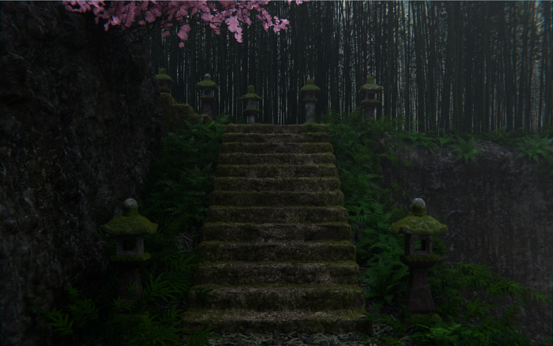 Bamboo Forest 3d Scene 3D model_4