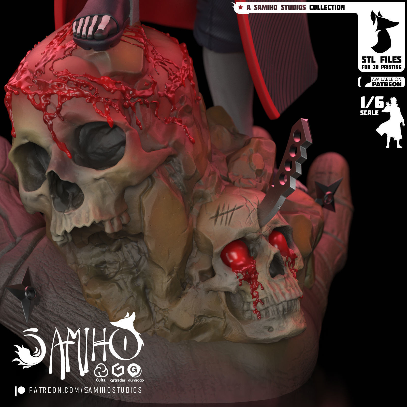 Samiho Studios - Hidan - STLs ready for printing 3D print model_6