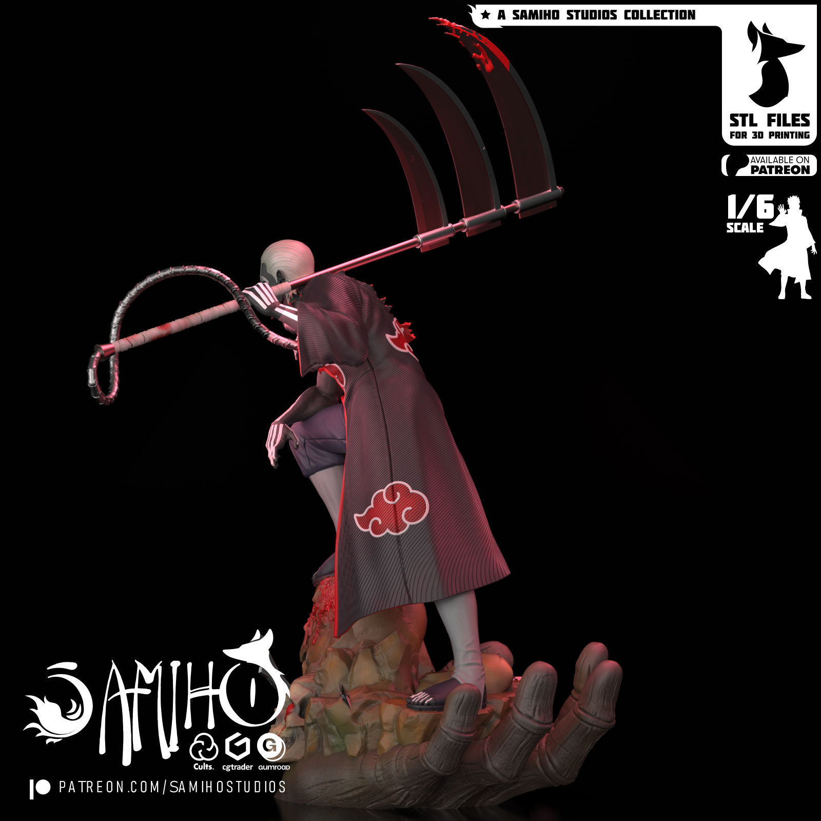 Samiho Studios - Hidan - STLs ready for printing 3D print model_5
