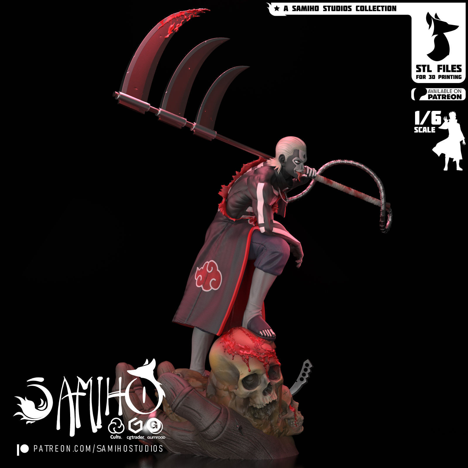 Samiho Studios - Hidan - STLs ready for printing 3D print model_2