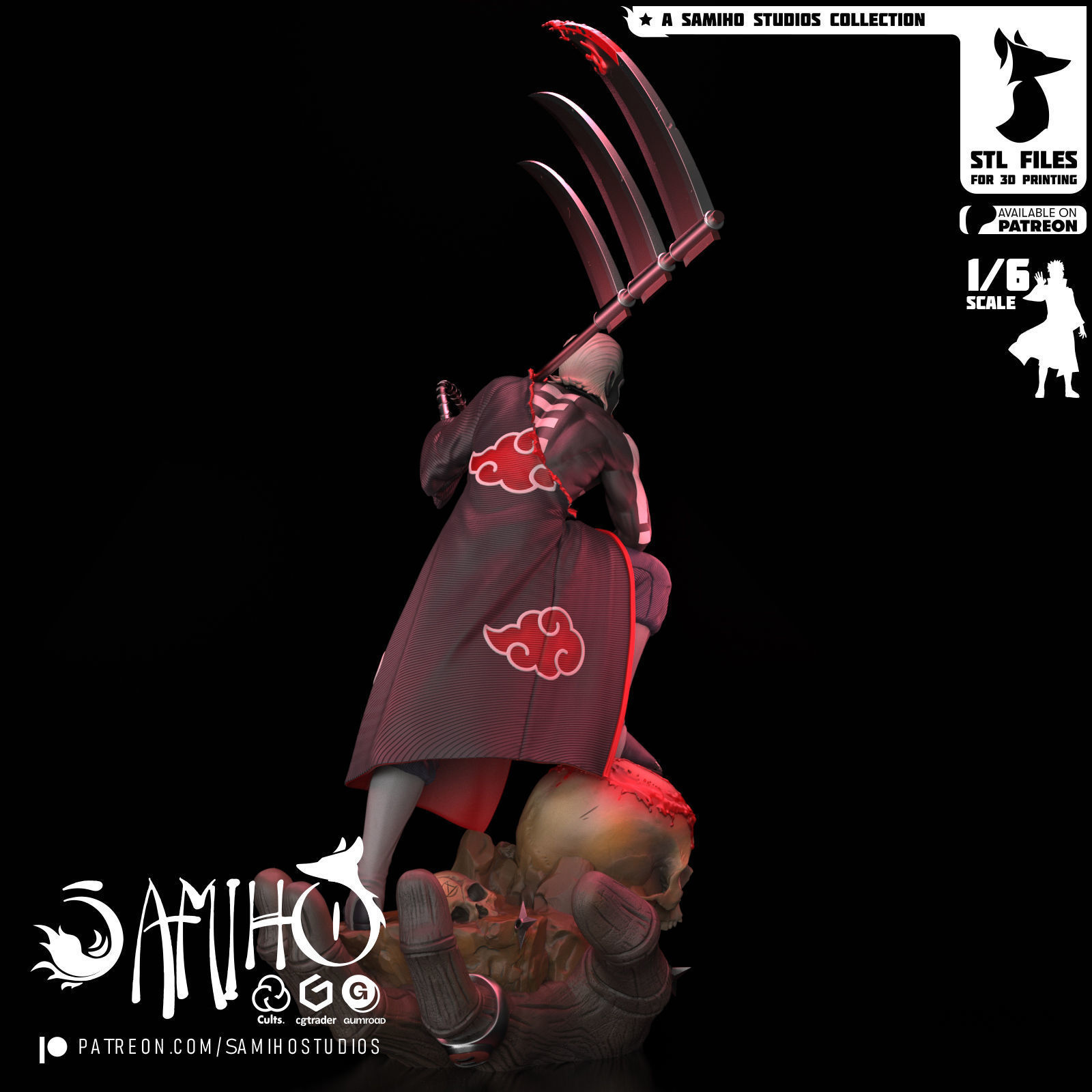 Samiho Studios - Hidan - STLs ready for printing 3D print model_3