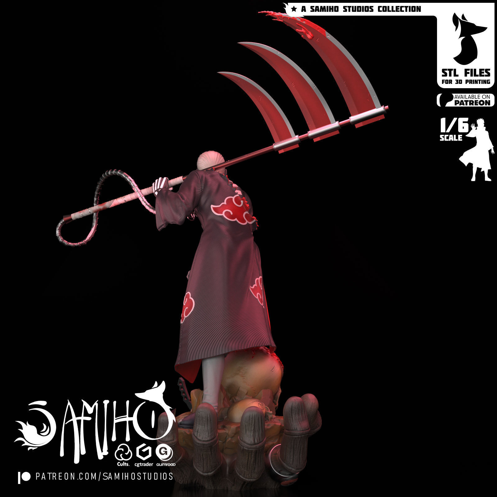 Samiho Studios - Hidan - STLs ready for printing 3D print model_4