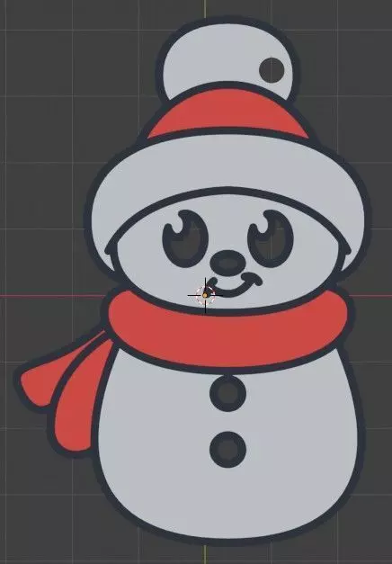 Boneco de Neve 3D print model