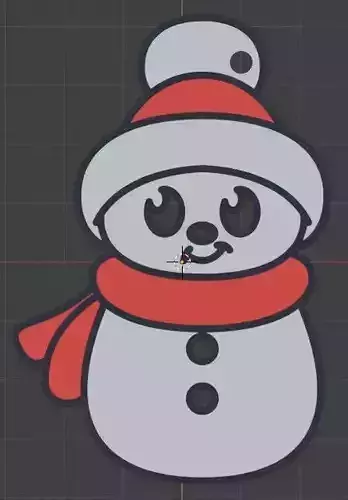 Boneco de Neve 3D print model
