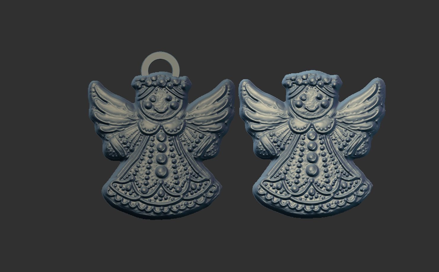 angle cookie decor  3D print model_6