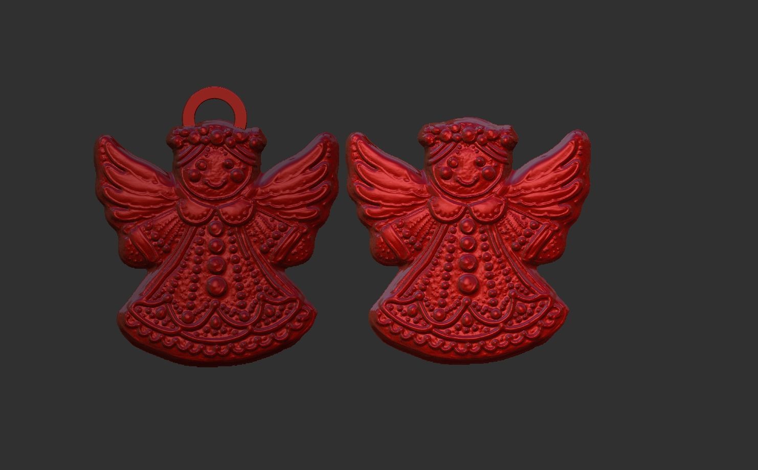 angle cookie decor  3D print model_3