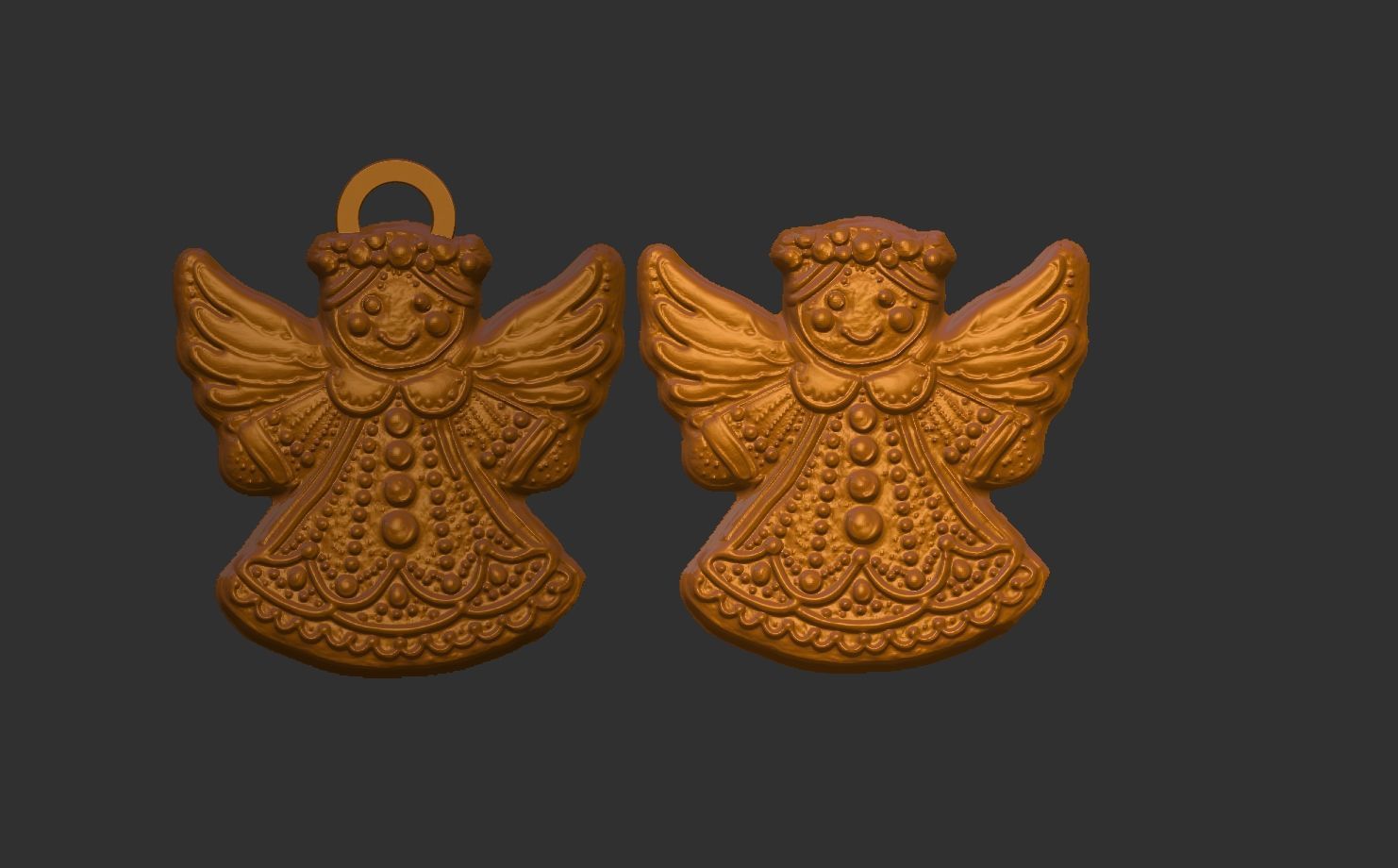 angle cookie decor  3D print model_8