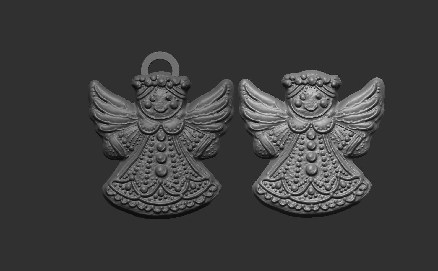 angle cookie decor  3D print model_4