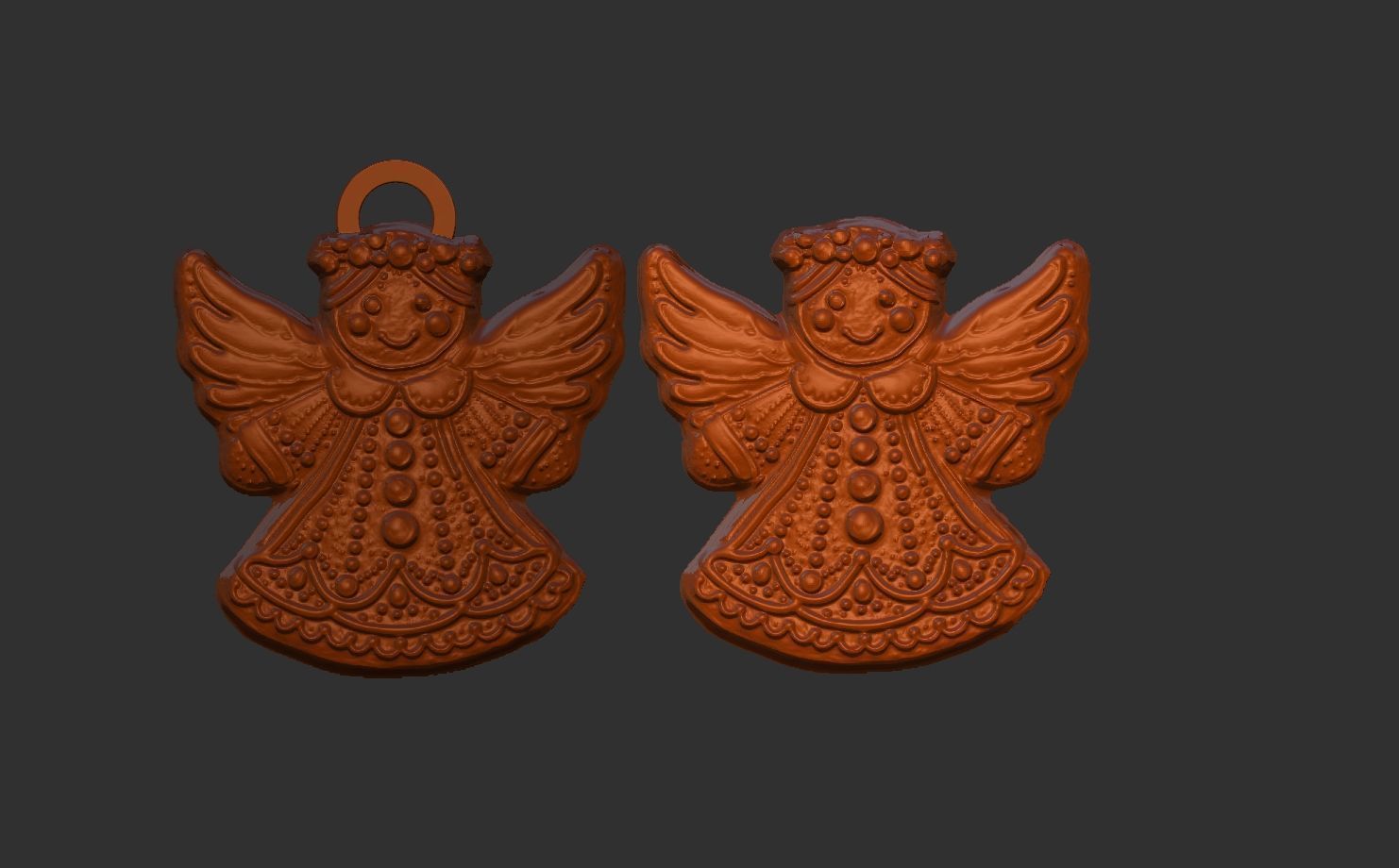angle cookie decor  3D print model_5
