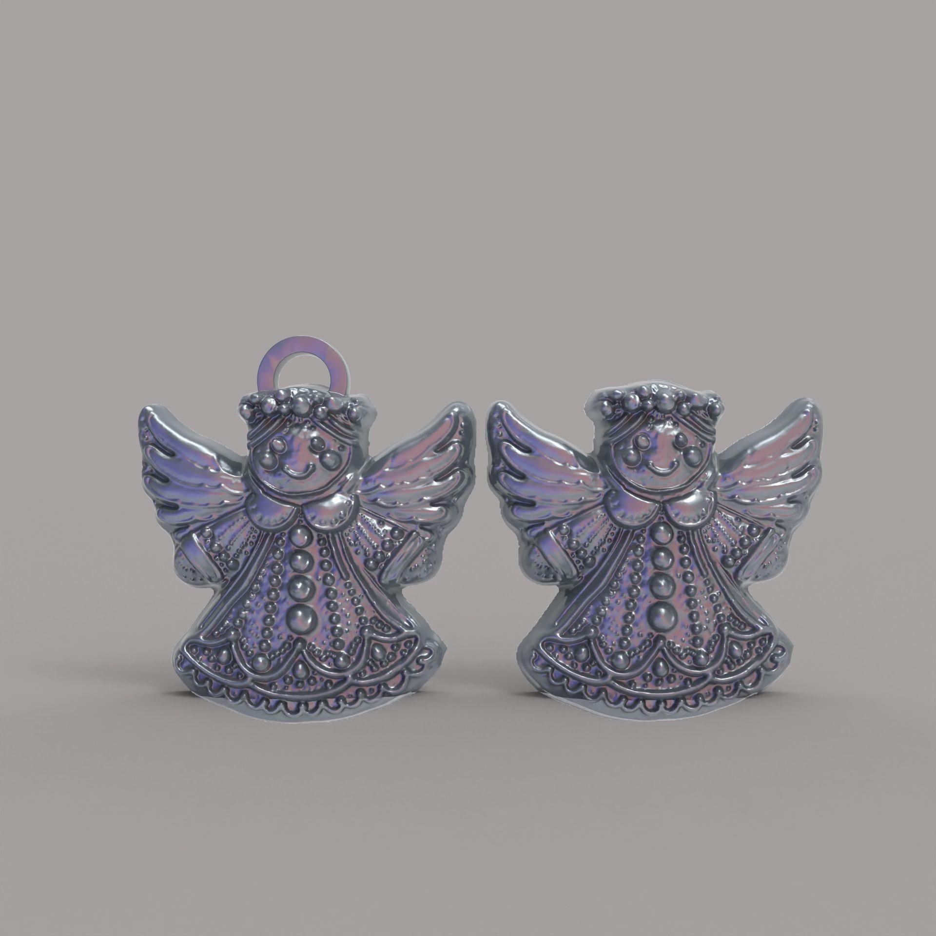 angle cookie decor  3D print model_1