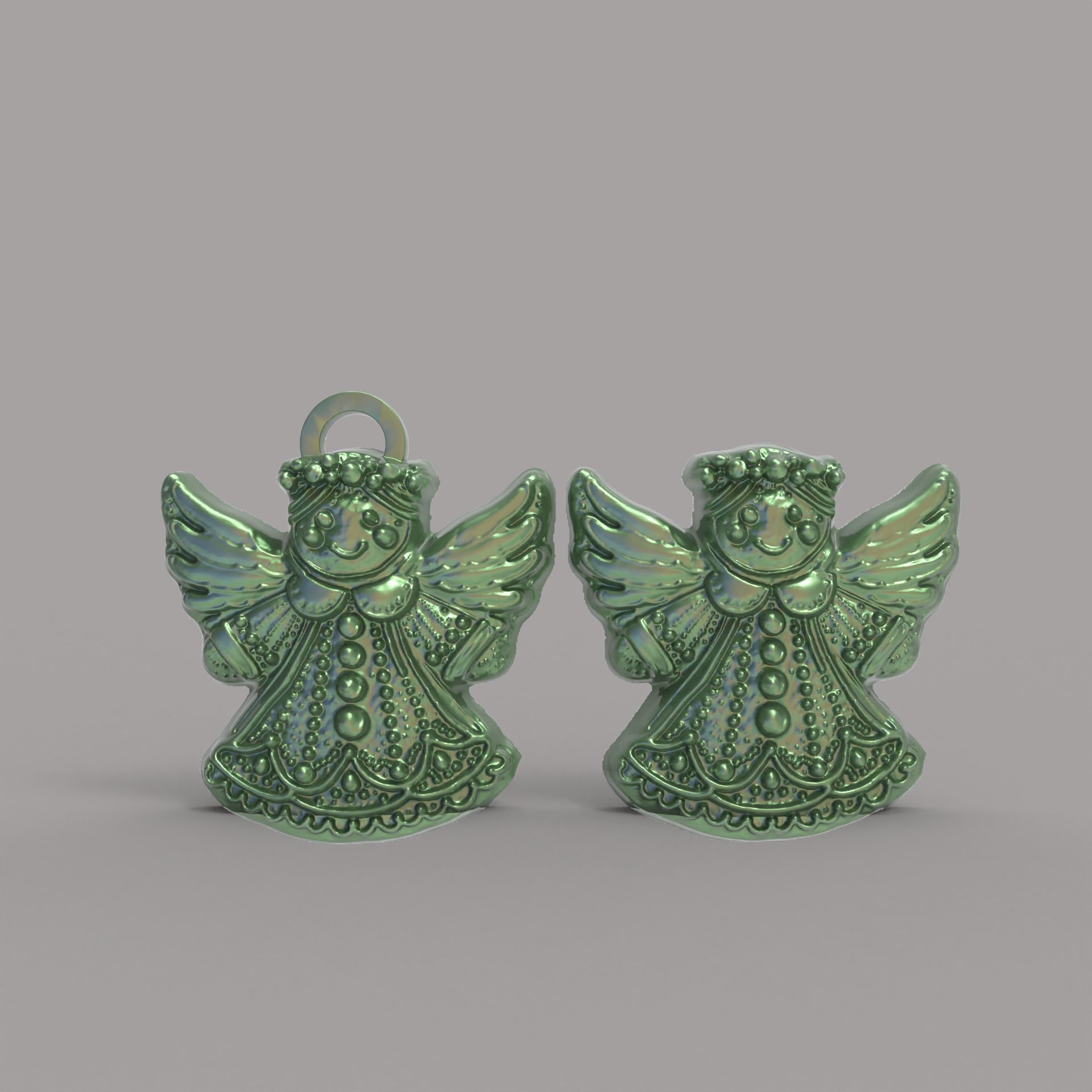 angle cookie decor  3D print model_2