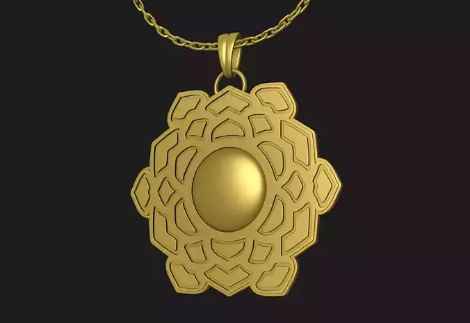 Lotus Symbol Pendant 
