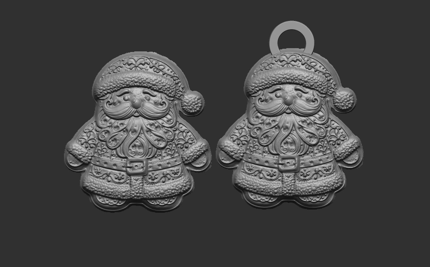 sanda cookie christmas decor  3D print model_4