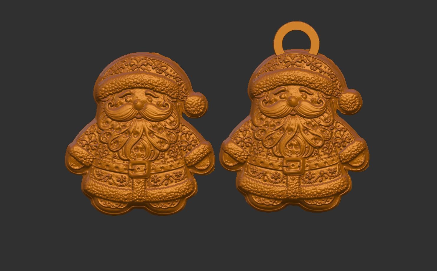 sanda cookie christmas decor  3D print model_3