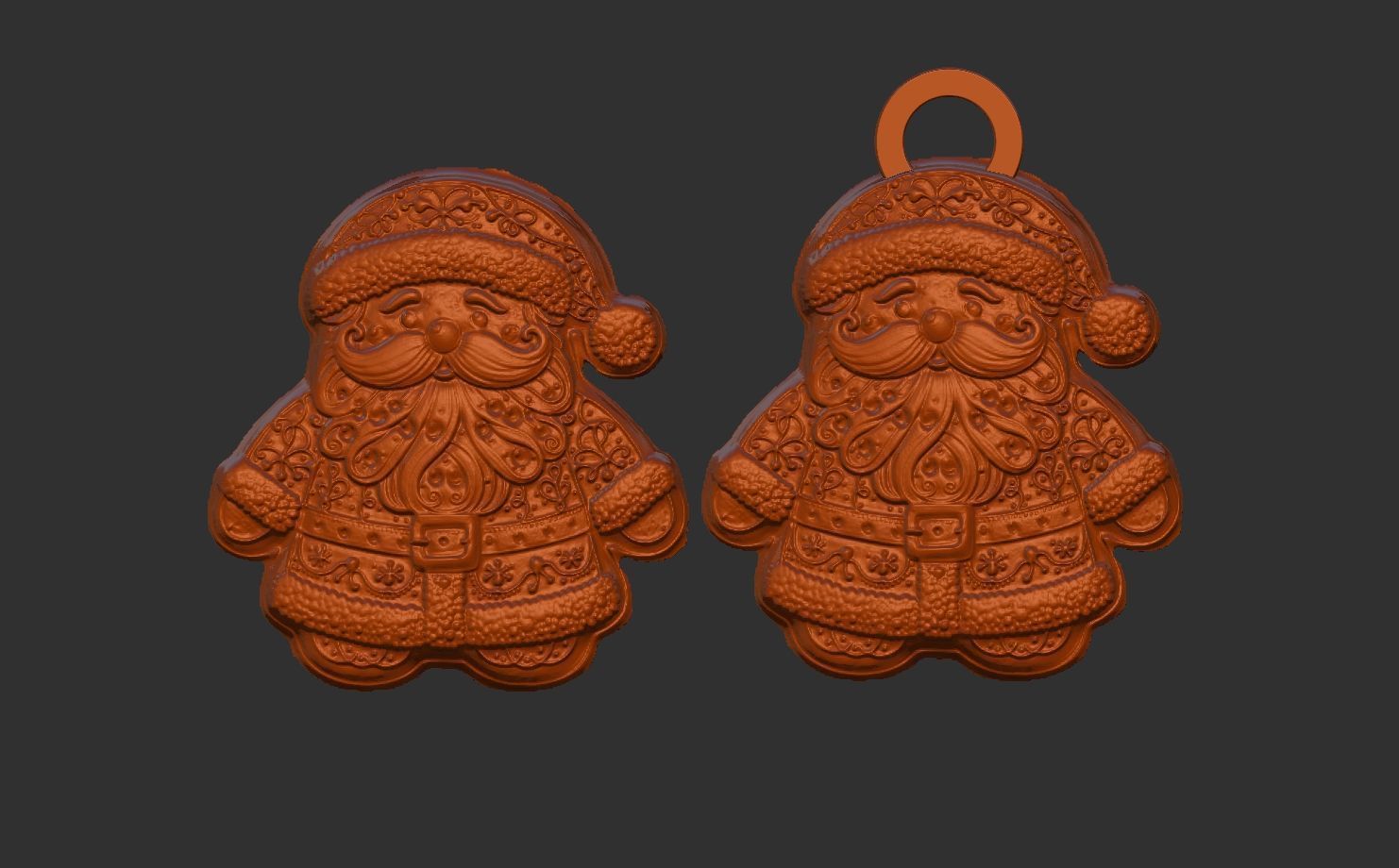 sanda cookie christmas decor  3D print model_7