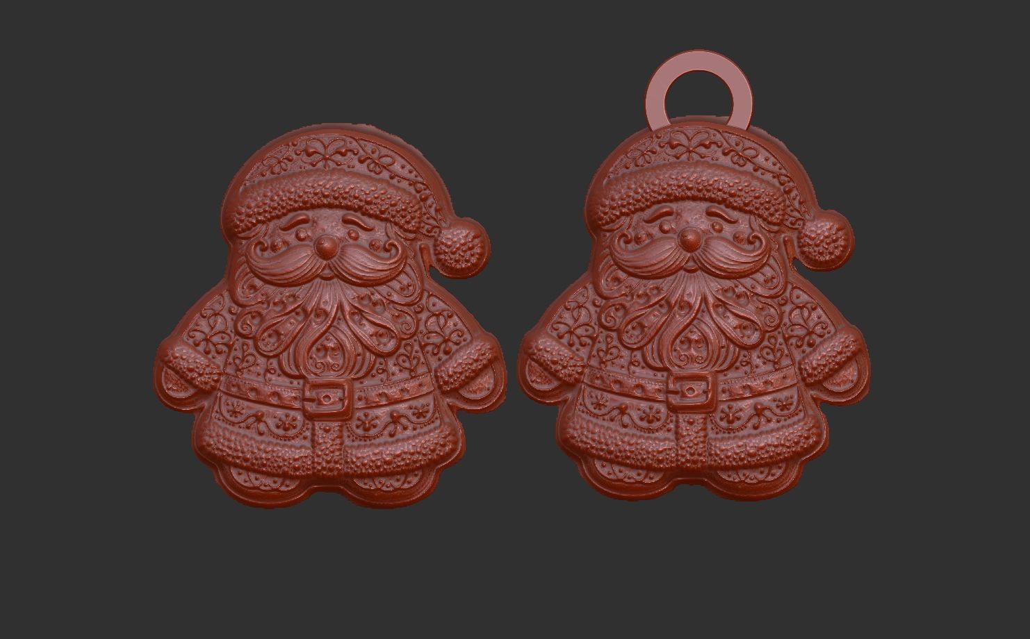 sanda cookie christmas decor  3D print model_6