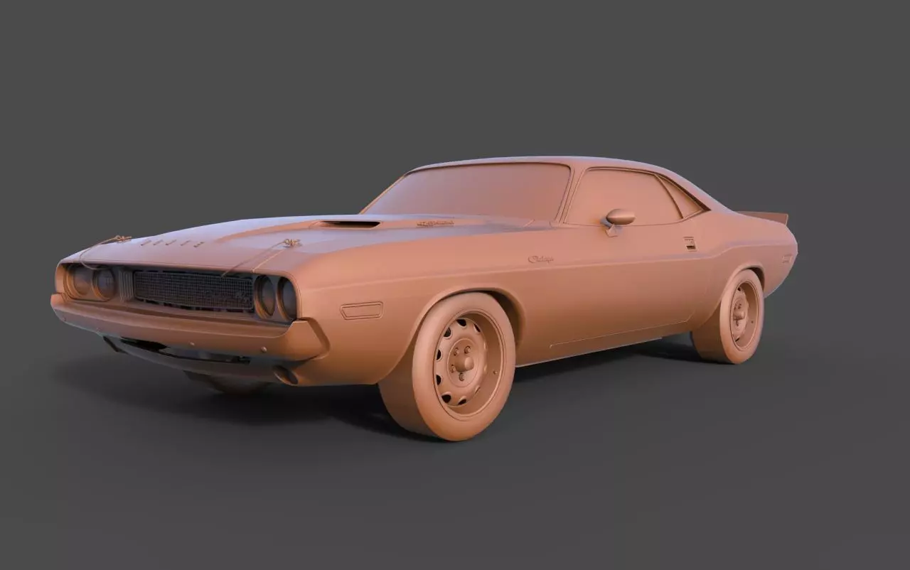 Dodge Challenger 3D print model_0