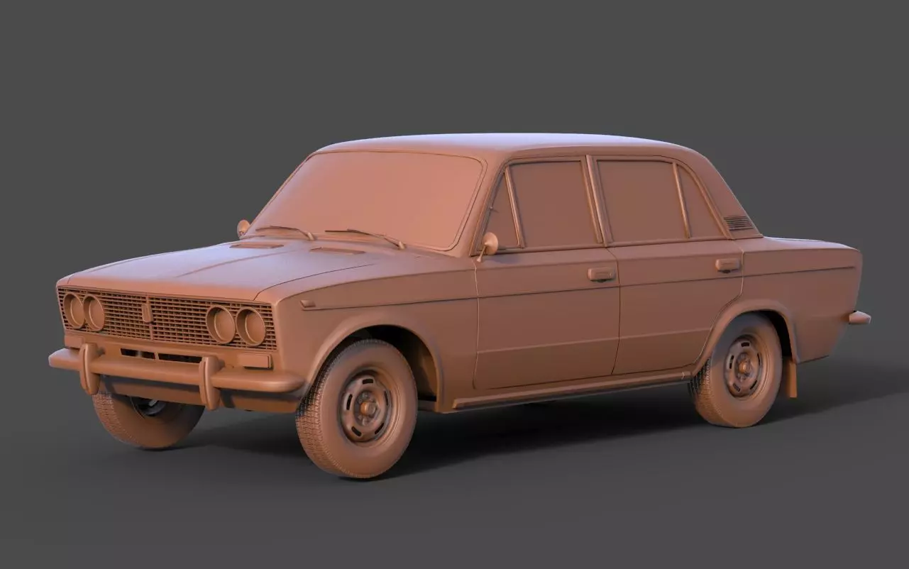 Vaz 2103 3D print model_0