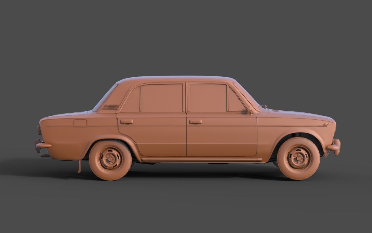 Vaz 2103 3D print model_2
