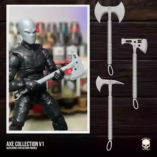 Axe Collection 3D printable files for Action Figures