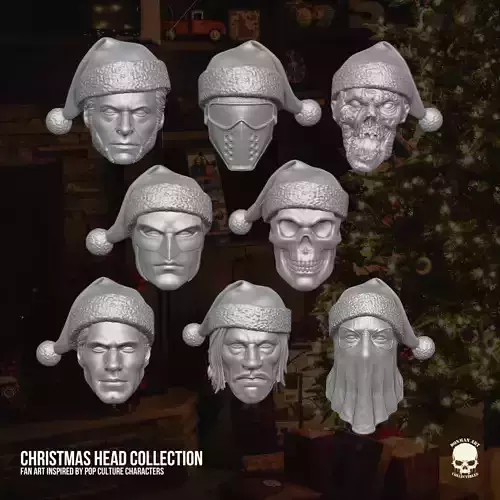 Christmas fan art Collection 3D printable For Action Figures 3D print model