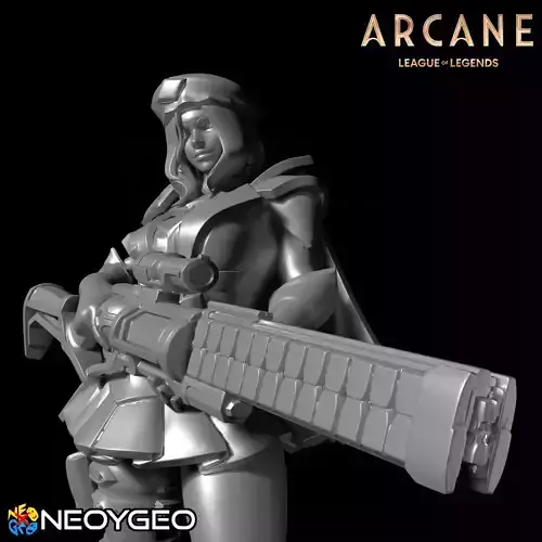 CAITLYN ARCANE COMMANDER - LEAGUE OF LEGENDS 3D print model