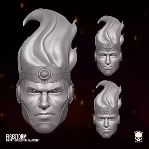 Firestorm DC Fan Art 3D printable File For Action Figures
