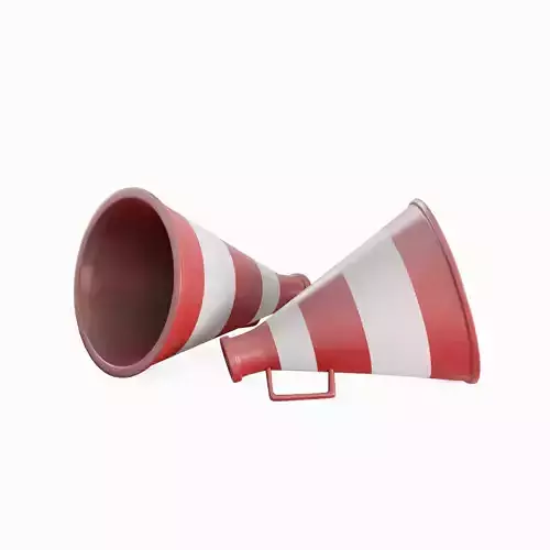 Plastic Megaphone 01