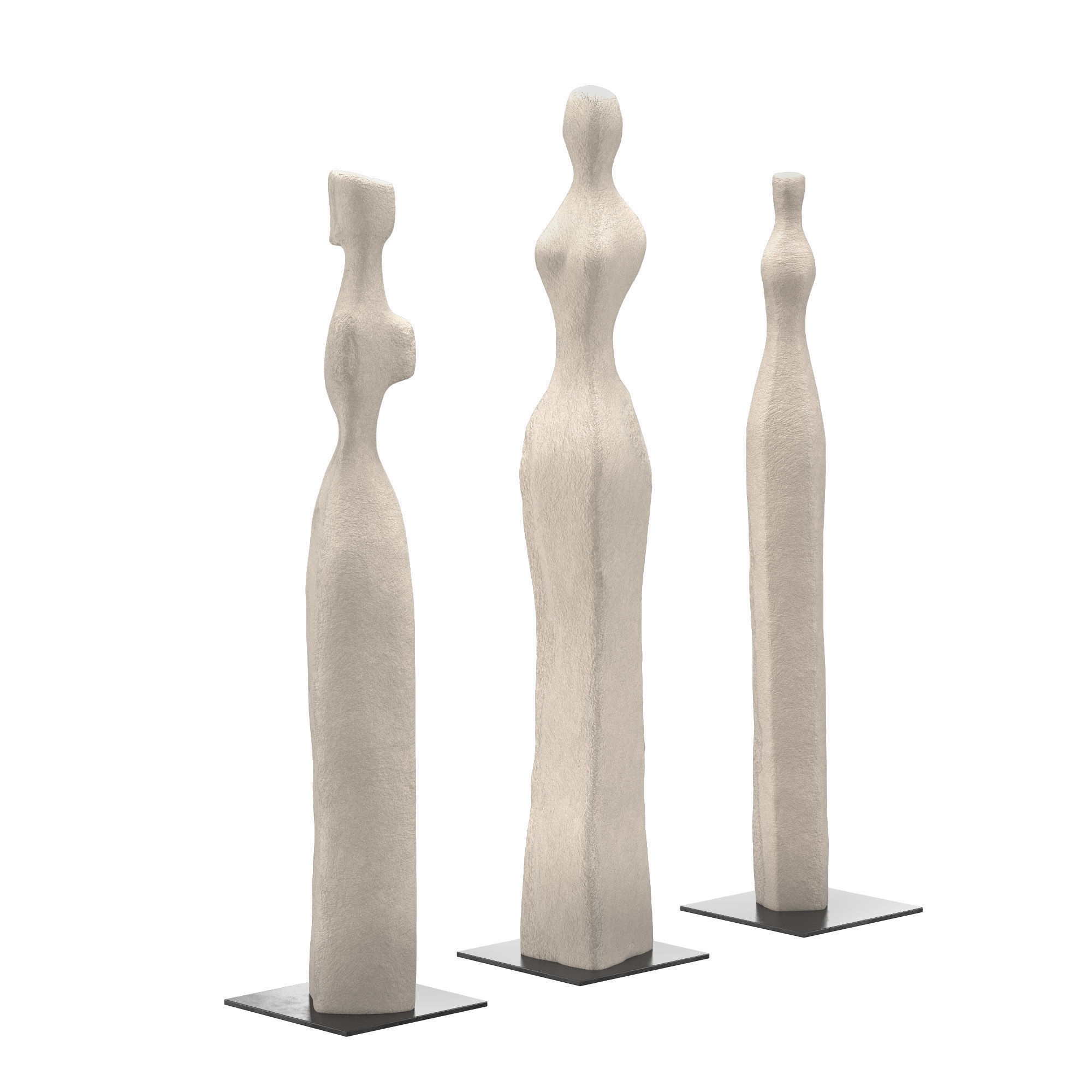 Eloise Short Floor Sculpture Collection 3D model_3