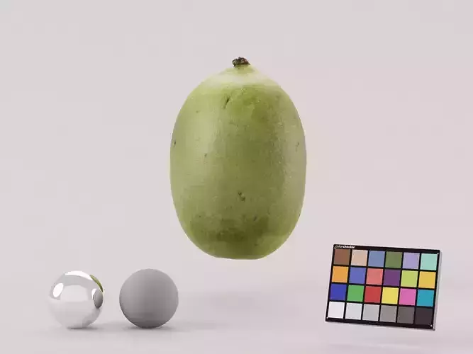 Kiwi Berry Fruit Low-poly 3D model