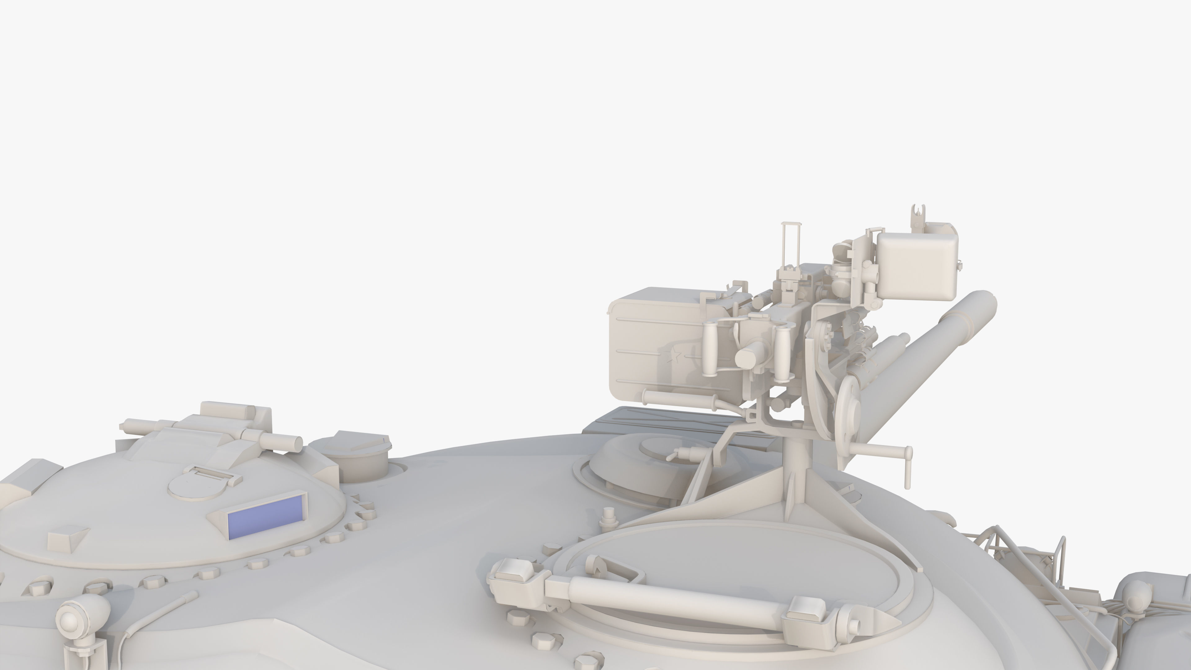 Type59 Tank Game model Low-poly 3D model_12